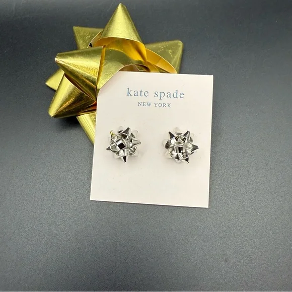 Kate Spade Silver-tone Bow Earrings - Picture 5 of 5